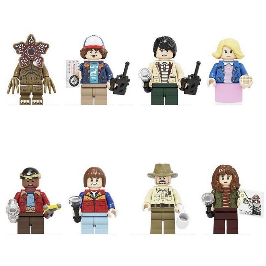 Stranger Things Inspired Building Blocks Set, 16 Mini Figures Micro Bricks Toy Gift, G0186