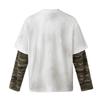 Unisex Retro Streetwear Long Sleeve Hoodless Sweatshirt With Graphic Print Loose Fit Cotton Pullover Fall