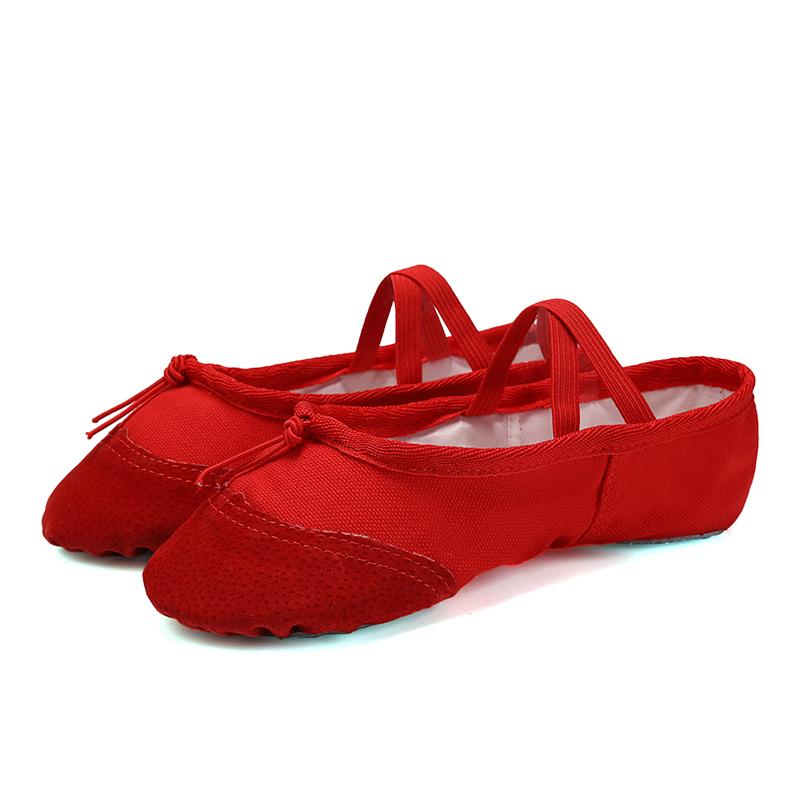 Girls Ballet Dance Shoes Adult Soft Canvas Dance Shoes Women Ballerina Practice Shoes