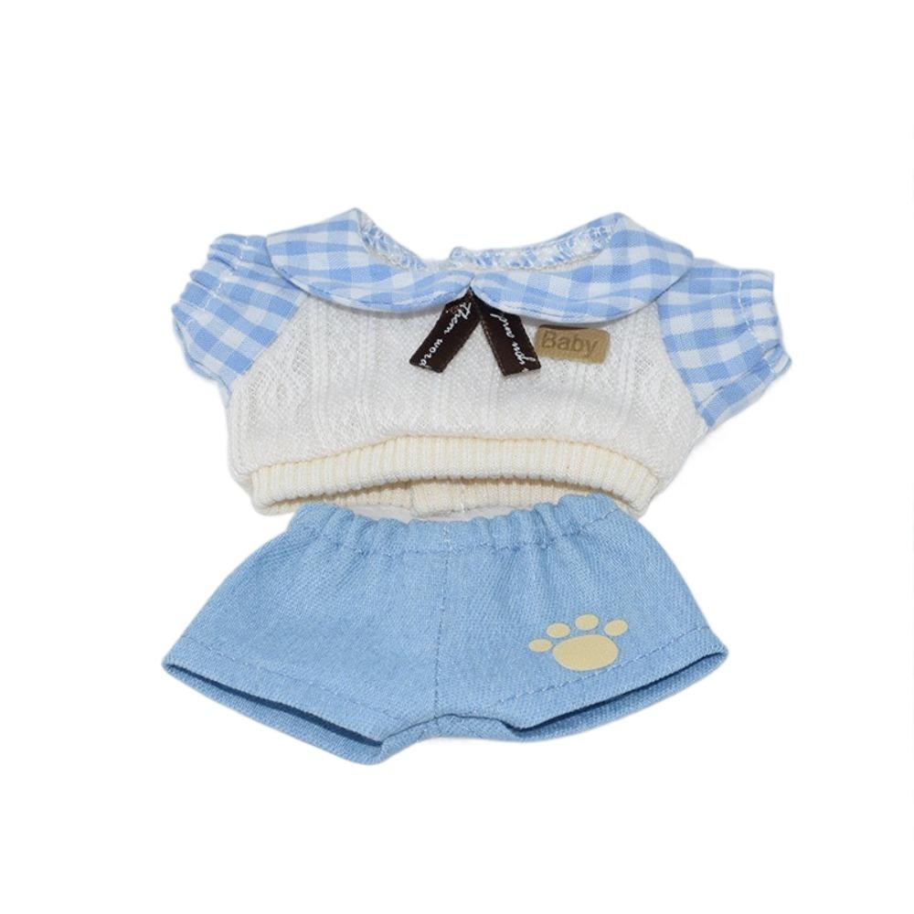 Replacement Games 10CM Cotton Doll Clothes Colorful Doll Outfit Sweater Pant Hat Set  Kids Toys