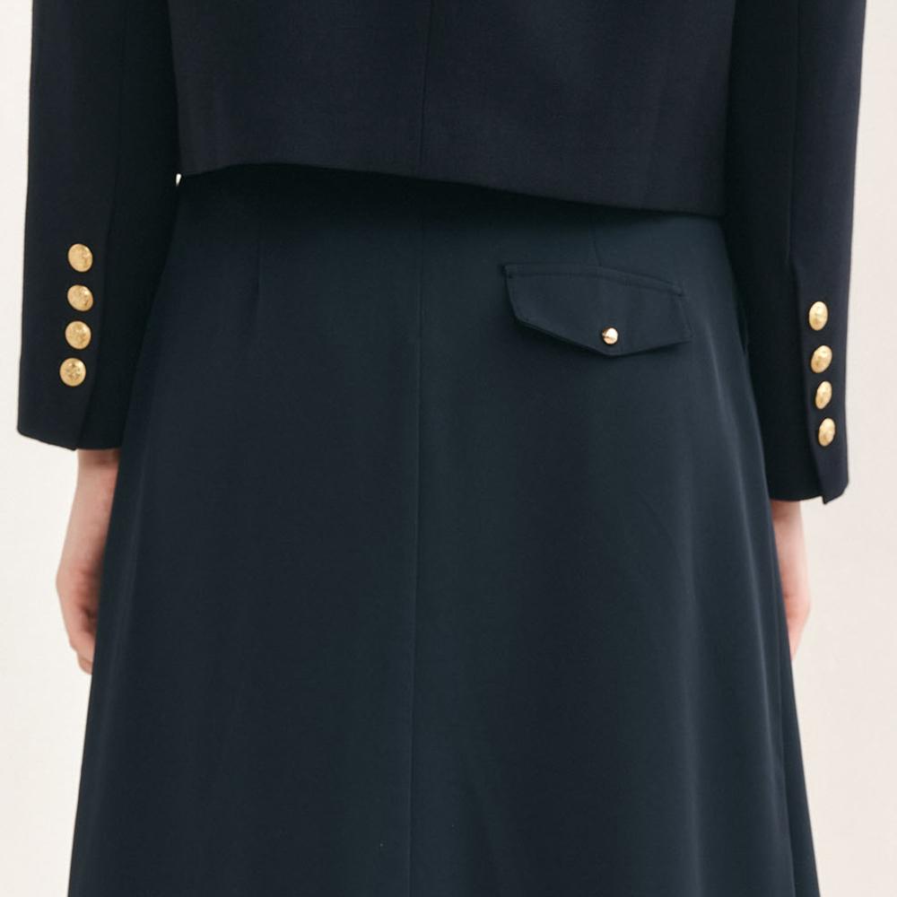 Wednesday Delight Wd_High Waist A-Line Skirt
