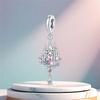 High Quality Copper Colorful Heart Castle Charm Pendant Suitable For Original Bracelets Necklaces Women'S Diy Jewelry Gifts