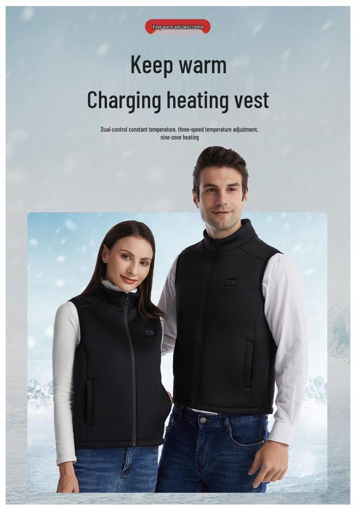 Smart Electric Heated Vest for Men and Women - Warm, Adjustable Heating Vest