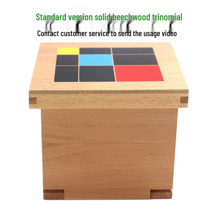 Montessori Sensory Binomial & Trinomial Blocks for Early Math & Spatial Cognition