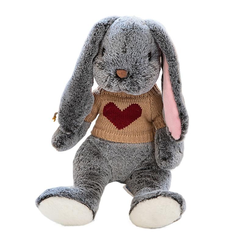 Kawaii Long Ear Rabbit Soft Plush Toys Sleeping Cute Bunny Cartoon Stuffed Animal Dolls Girls Baby Appease Pillow Birthday Gift