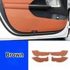 For Mercedes Benz C Class W206 2022-2026 Leather Car Door Anti-Kick Pritective Anti-Dirty Pad Trim Interior Car Accessories