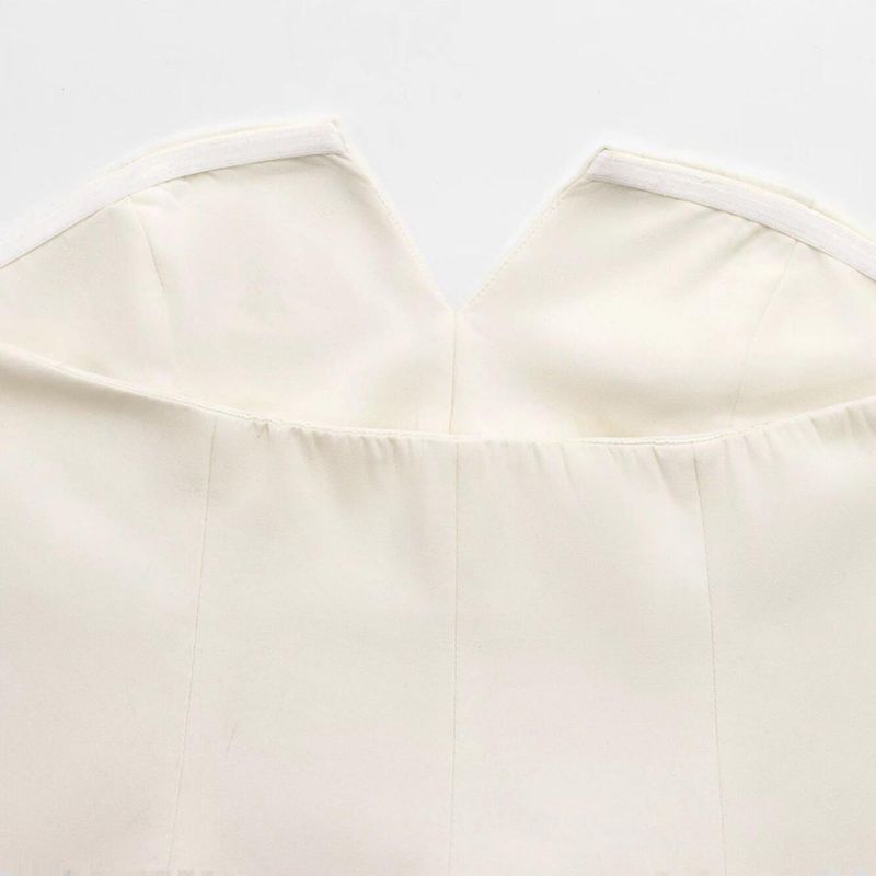 Kaslead New Arrival Women's Clothing Fashion Style Fashion Minimalist Strapless Tube Top Tops 4661011