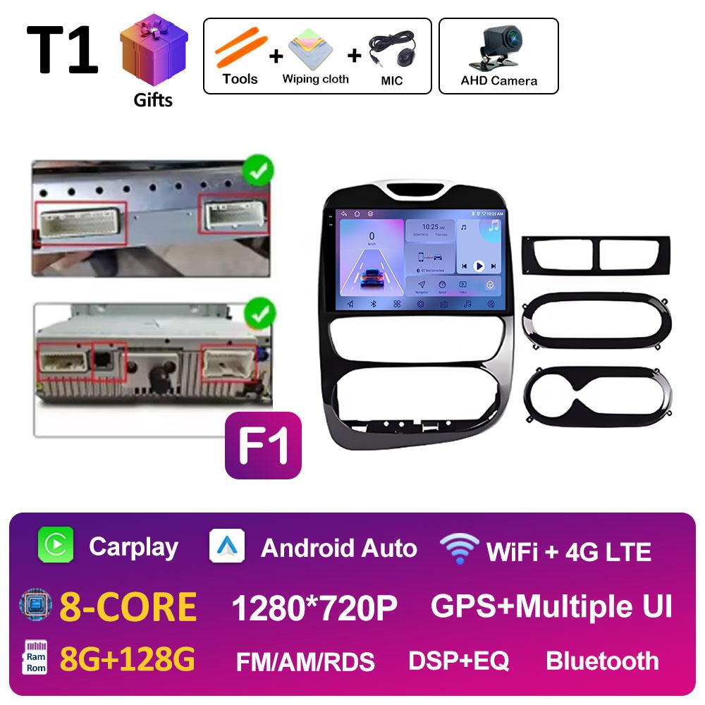 Dla Renault Clio 3 4 2012 2013 2014 2015 - 2018 Stereo DSP Samochodowe Radio Wideo Odtwarzacz Multimedialny Nawigacja GPS Ekran QLED IPS WIFI