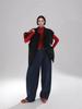 Women's Retro High-Waisted Wide-Leg Jeans - Blue Denim, Floor-Length, Slimming, Versatile, Spring/Autumn Trendy