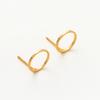 10 Stück/Los 4 Stile 14K 18K Vergoldet Steckerohrringe Ohrstecker Haken Zubehör DIY Schmuckherstellung Zubehör