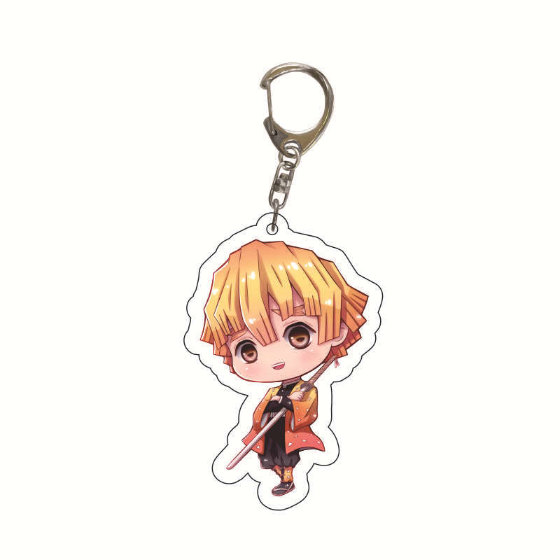 

Anime Acrylic Keychain Nezuko Kamado Tanjiro Agatsuma Zenitsu Student Bag Charm Pendant Accessory Merchandise 55mm