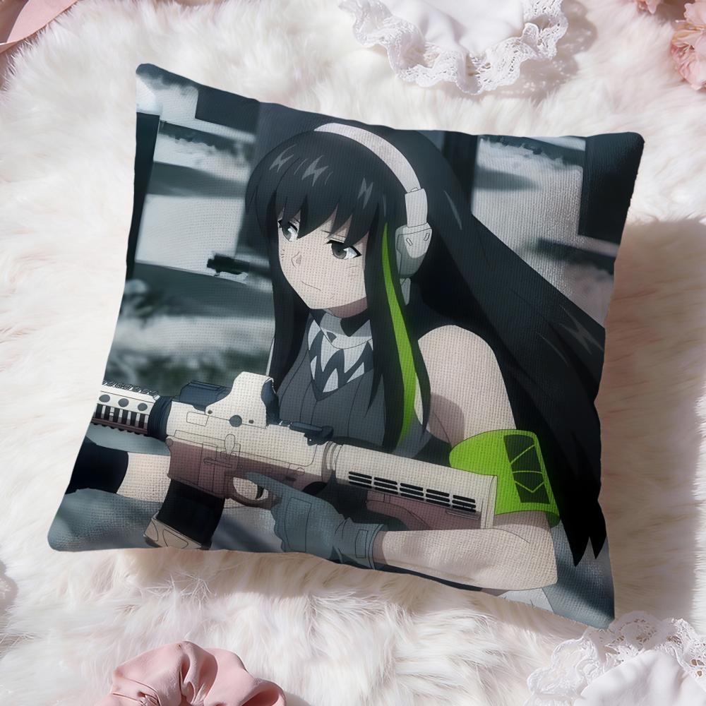 Girls Frontline Cushion Cover Premium Comfort Reversible Pillow Cove -Two in One Design for Any Room & Car Interior