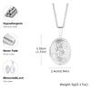 Vnox Never Fade Silver Color Stainless Steel Women Locket Pendant, Openable Heart Pendant Necklaces, Life Tree Floral Collar