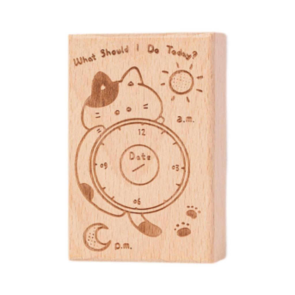 Decorative Wood Stamp Vintage Design Compact Scrapbooking Supplies Multipurpose for Diary Scrapbook Photo Album Drawing Painting