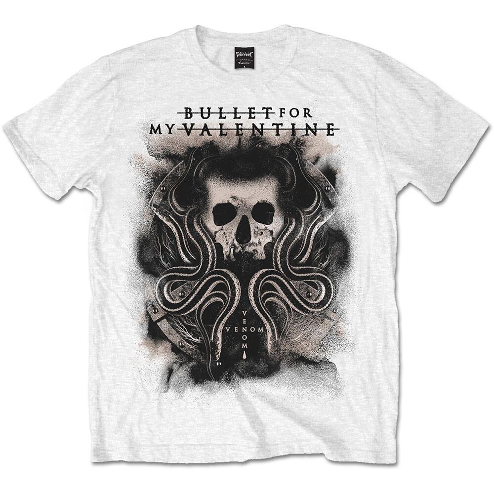 Bullet For My Valentine Unisex T-Shirt: Snakes Skull M