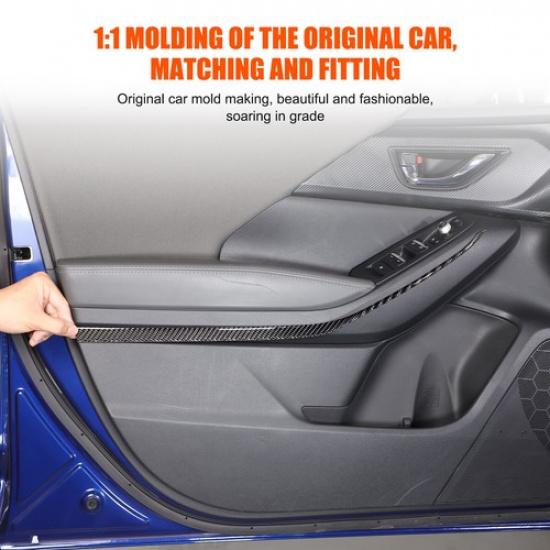 Carbon fiber Front Door Armrest Trim Sticker For Subaru Crosstrek -2024