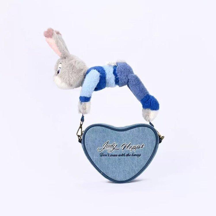 Heartwarming Zootopia Judy Nick Plush Toy Bag, Fun and Trendy Shoulder Bag 0178
