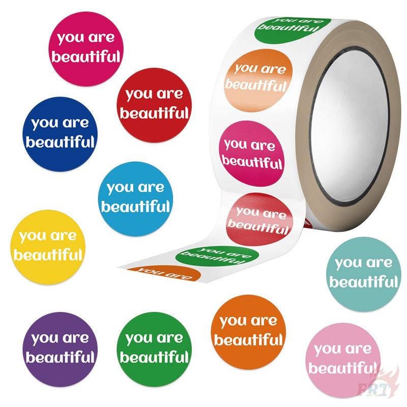 

500 шт./рулон Цветные этикетки. Ты прекрасен Наклейки-награды для детей - Сделай сам Скрапбуки Альбом Декор Герметизирующая этикетка Наклейки