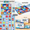 Children's Fabric Tailor Master Battle Game Montessori Thinking Training Puzzle Toy Color And Shape Matching Board Game