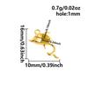 5pcs/Lot Gold Color Geometric Cobochons Stainless Steel Blank Settings Oval Heart Round Pendants For Jewelry Making Charms Bulk