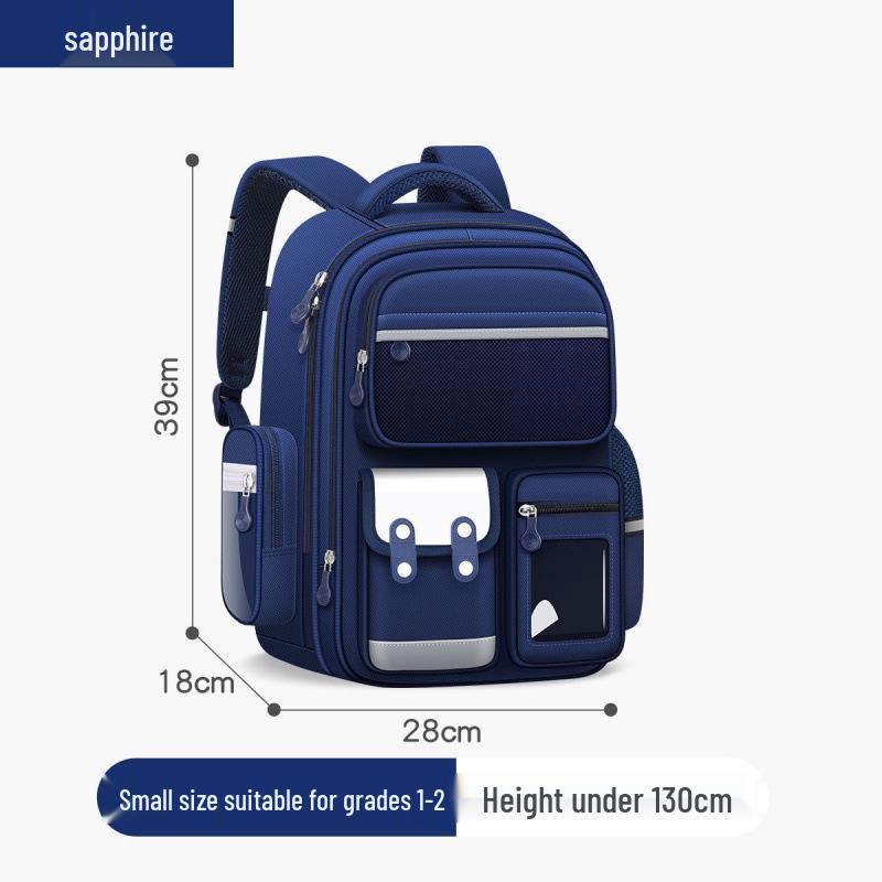 

2025 Double Shoulder Spine-Protection School Bags for Grades 1-6, Boys & Girls
