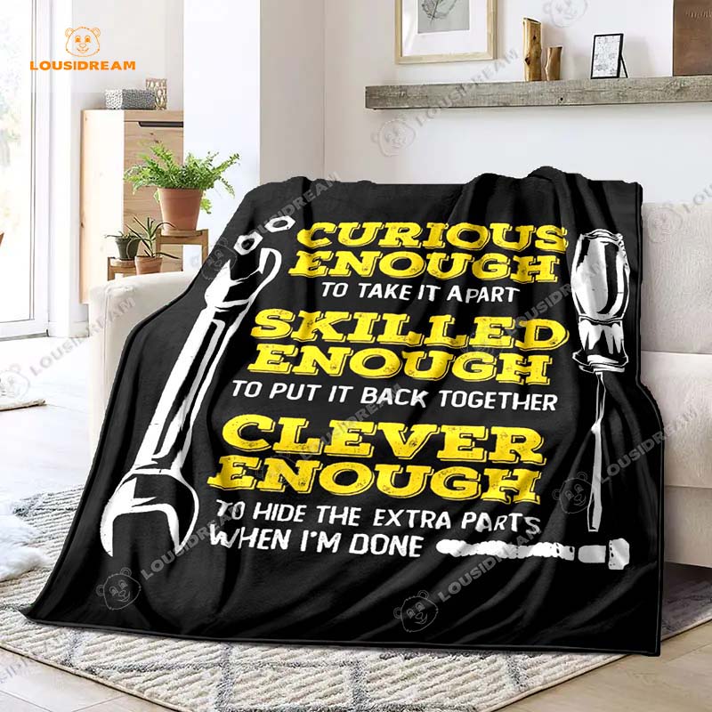 

Забавный инструмент для гаража, фланелевое одеяло, гараж для папы