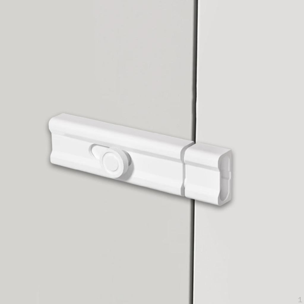 Slide Bolt Door Latch Aluminum Self Sticky Sliding Lock for Home Office Bathroom Bedroom