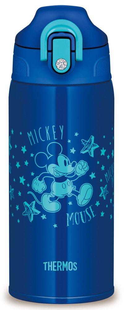 Thermos Garrafa Disney Mickey Blue Star BLS Isolada a Vácuo, 2 Vias, Mouse, 630ml/600ml, FHO-600WFDS