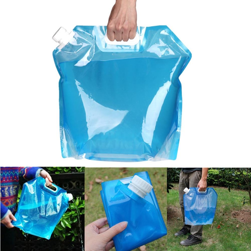 10L Folding Drinking Water Container Storage Lifting Bag Camping Hiking Picnic