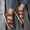 fashion Woven Sports Sandals Women Shoes 2024 Summer Flat Beach Shoes for Women Sandals Trendy Open Toe Women Roman Sandals