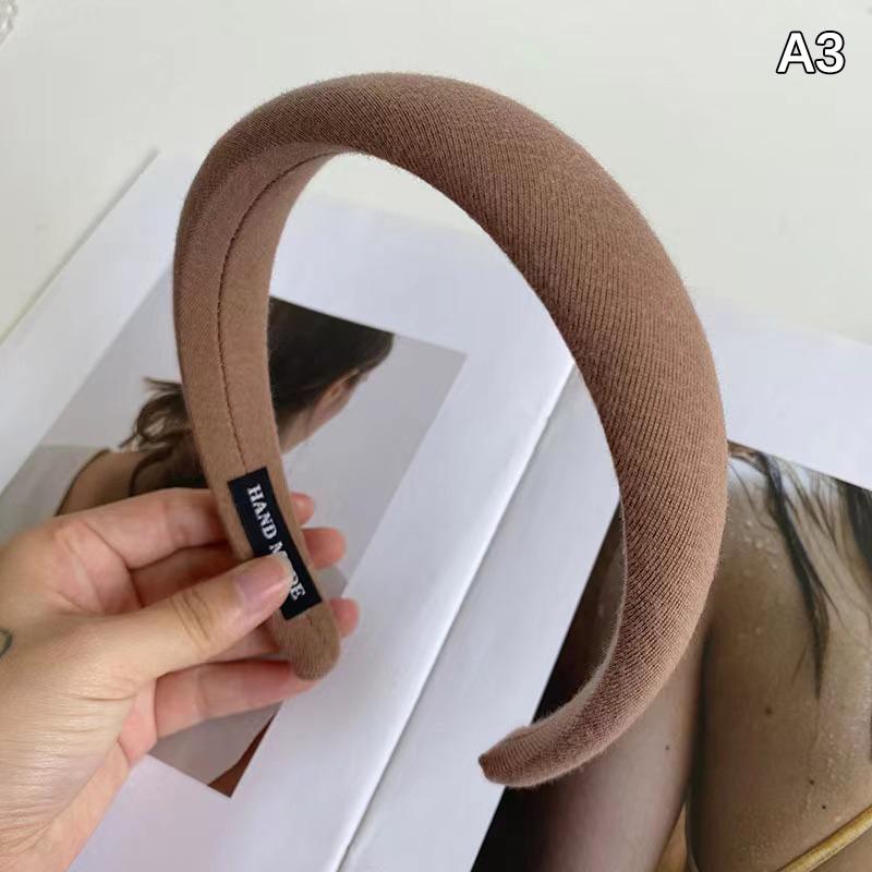 Elegant Korean Style Wide-Brimmed Sponge Headwear Headband For  Girls Hair Accessories