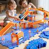 Puzzle Race Car Track Set for Kids 3-5, Floor Puzzle Track Car Set, Toddler Toys for 3 4 5 6 Years Old Boys