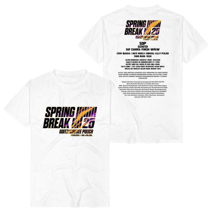 

Sputnik Spring Break Festival Bands European and American Trendy Brand Rock American Mens Shortsleeved Tshirt 4XL