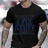 Men's Clothing Thats What I Do T-shirts for Men I Fix Best Dad T Shirt Dad Tshirt Day of Father Summer Clothes Short Sleeve Tops