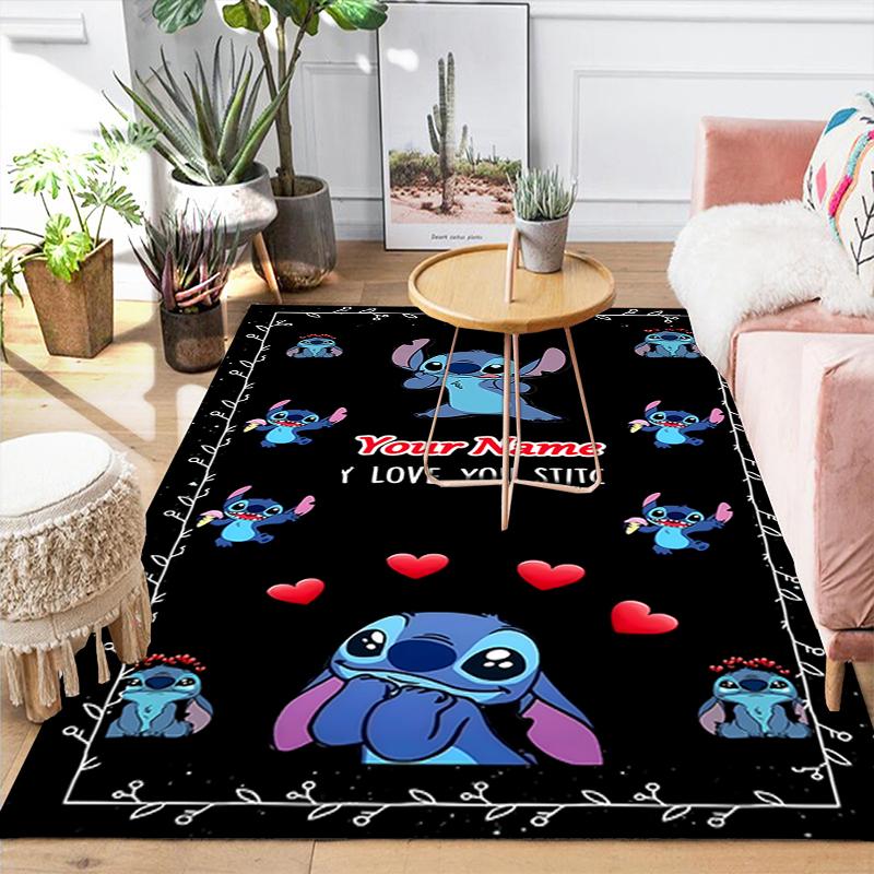 Custom 1Pc Stitch'S Cosmic Adventure Rug Office Carpet Indoor Outdoor Entrance Doormat Nonslip Soft And Comfortable Living Room D916302