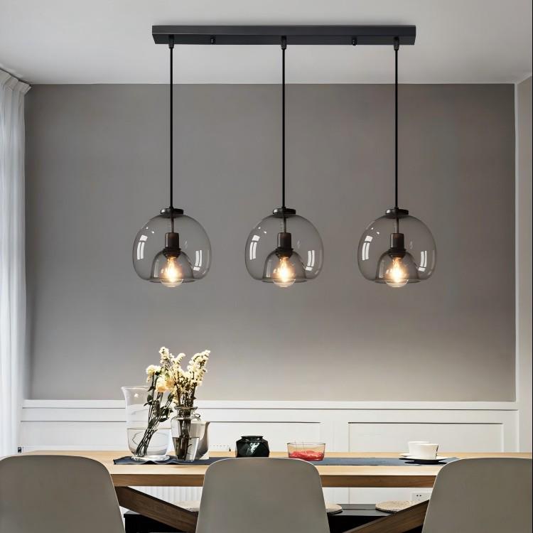 Italian-Style Modern Glass Pendant Light for Bedroom & Bar