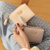 Women's Bow Knot Wallet Simple Style Short Card Holder Cute Coin Purse Large Capacity Wallet Money Bag Simple Coin Pouch