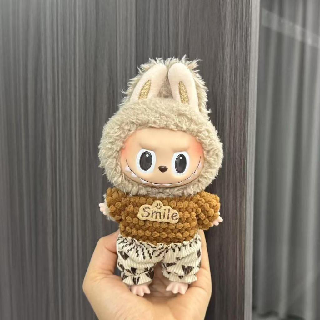 Baby Clothes 17cm Pendant First and Second Generation Vinyl Plush Doll Replacement Clothes Set