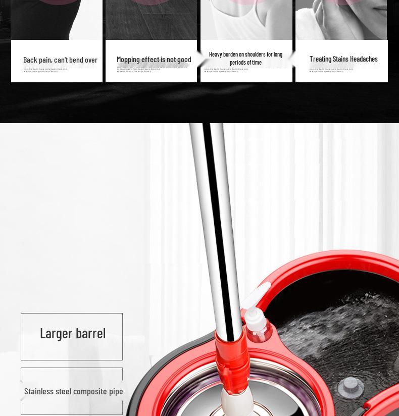 Universeller Rotationsmopp mit Doppelantrieb & Freihandsystem