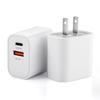 PD20W Dual Port Charger A+C, US Standard, FCC Certified, Fast Charging for iPhone & Huawei
