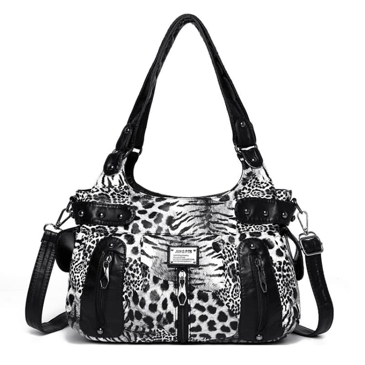 

Leopard Print Tote Bag Women s Large-capacity Shoulder Messenger Bag