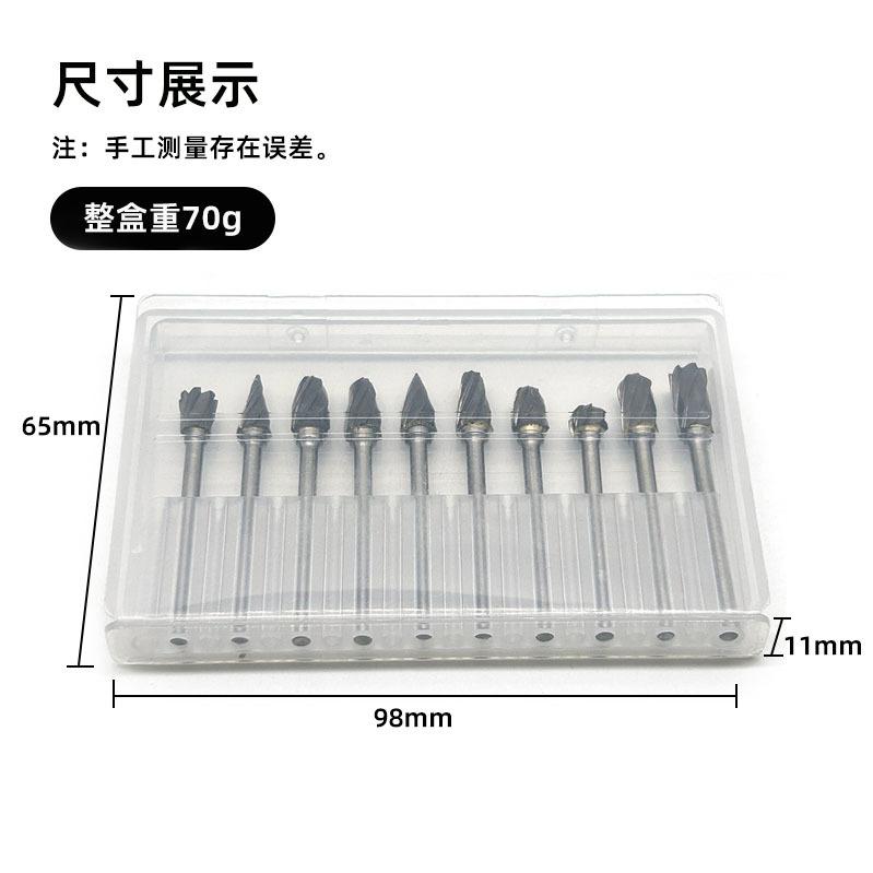 

3 * 6mm hard alloy tungsten steel grinding head rotary file milling cutter head wood root carving grinding head carving knife