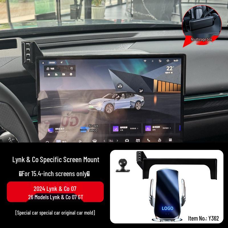 Support de téléphone de voiture dédié Lynk & Co 08/07/Z10 EMP/PLUS 2024 - Support de navigation modifié.