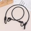 2Pcs D-Type Plastic Hook Elastic Bungee Shock Cord Strap Car Luggage Tent Kayak Boat Canoe Bikes Adjustable Tie Strap Hooks
