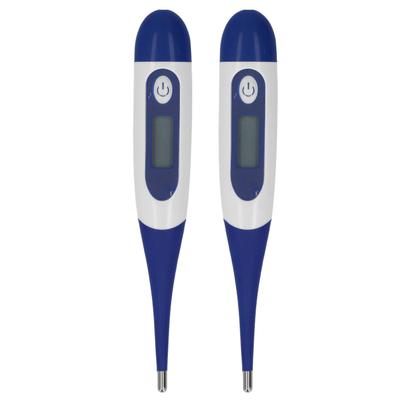 2 Stück Tierthermometer Kunststoffschale Genaues LCD-Display Elektronisches Thermometer