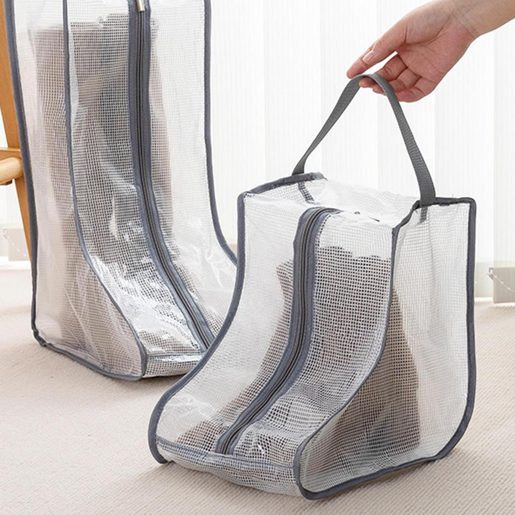 Úložná taška na botu Přenosný zip Vodotěsný Ochrana proti vlhkosti Odolná proti prachu Těsnění Neplísňový stojící kryt boty na výlet