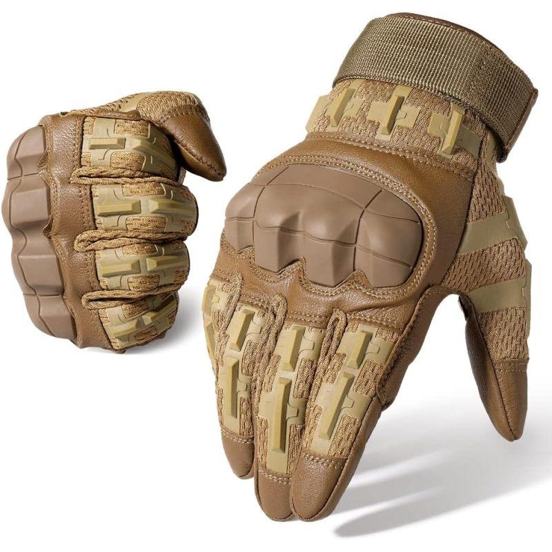 Rubber Guard Tactical Gloves for Men Touchscreen Airsoft Motorcycle Hunting Outdoor
