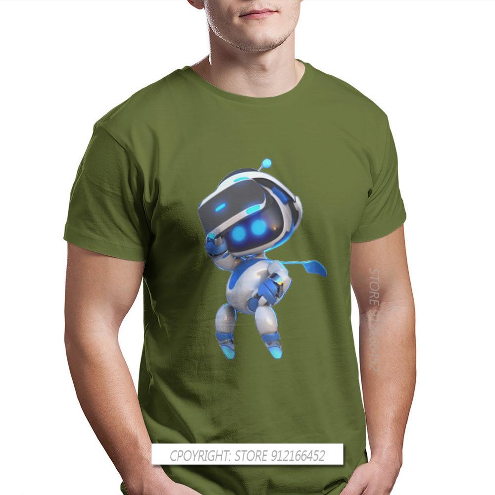 

Astrobot Fashion TShirts Astro s Playroom Bot CPU Plaza Game Male Style Pure Cotton Tops T Shirt O Neck Big Size 4XL