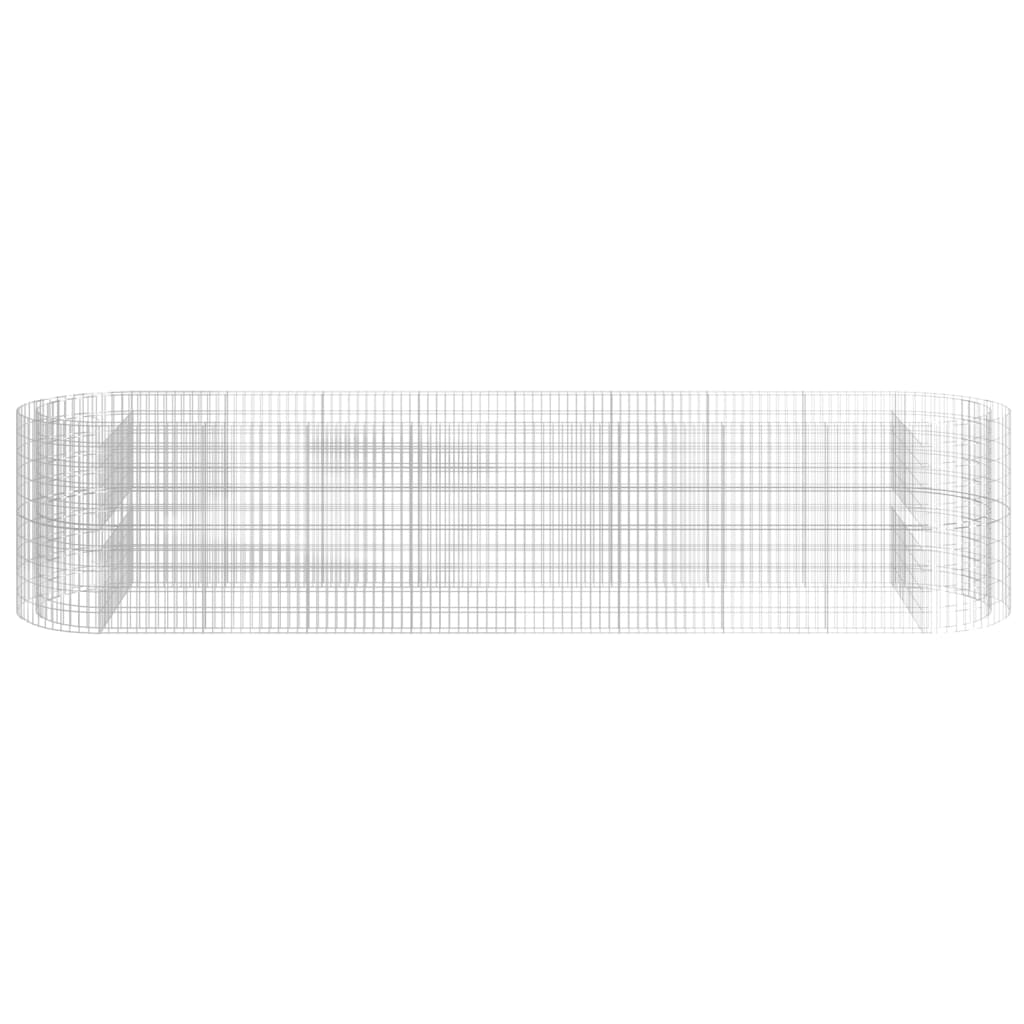 Vidaxl Podwyższona Donica Gabionowa Galwanizowane Żelazo 500X100X100Cm
