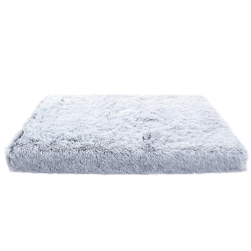 Luxurious Cozy Square Plush Large Dog Bed Thickened Washable Pet Sofa Bed with Non-Slip Detachable Cover Pet Indoor Furniture